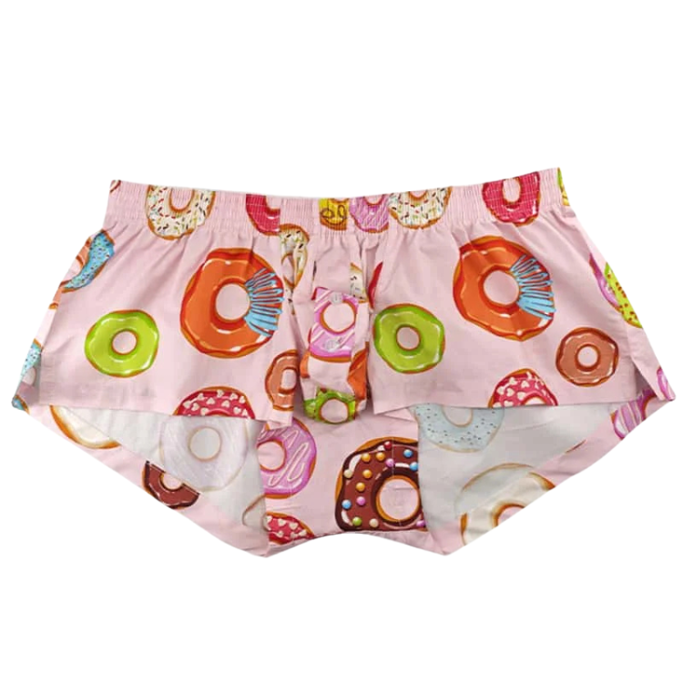 SEOBEAN Playful Donut Cotton Boxers