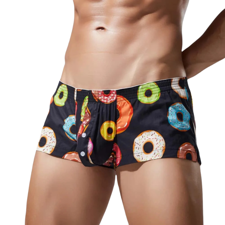 SEOBEAN Playful Donut Cotton Boxers