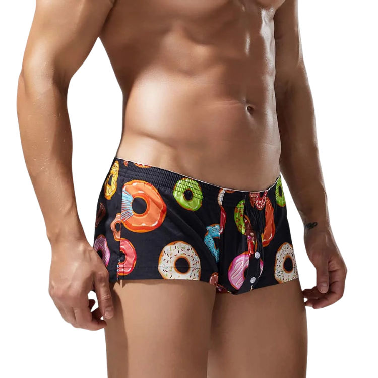 SEOBEAN Playful Donut Cotton Boxers
