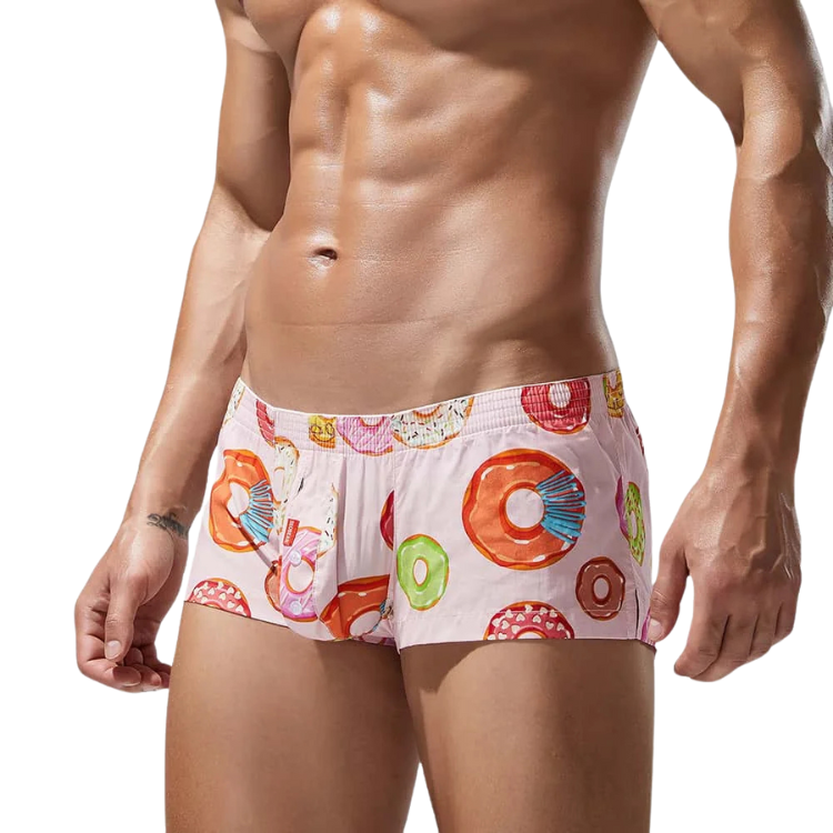 SEOBEAN Playful Donut Cotton Boxers