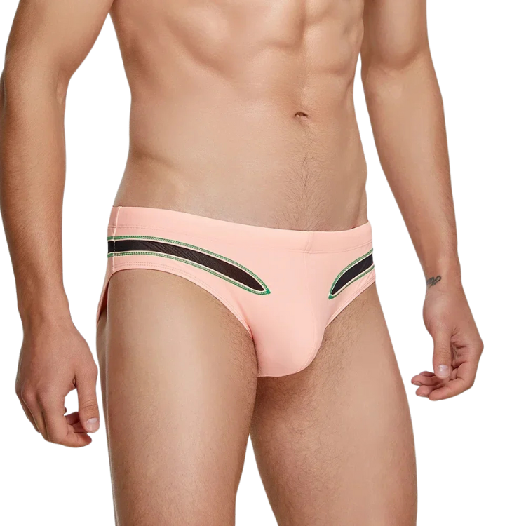 SEOBEAN Poolside Play Mesh Swim Briefs