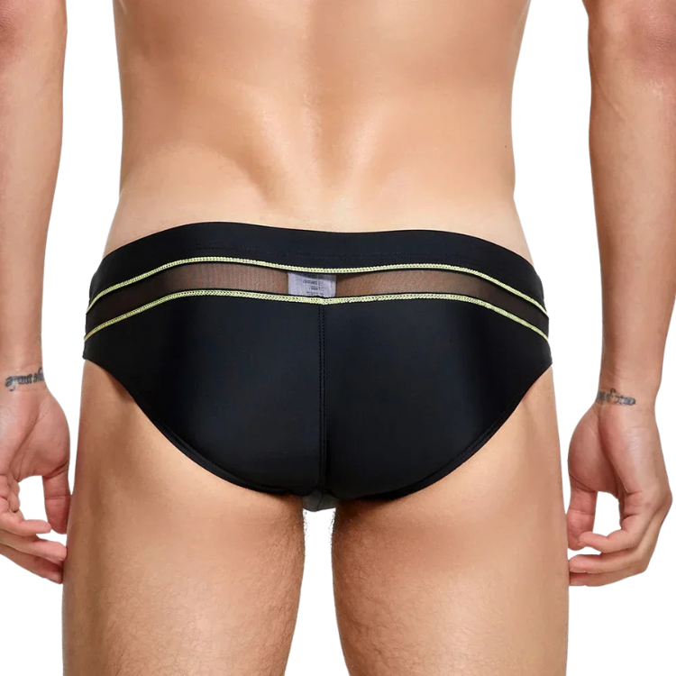 SEOBEAN Poolside Play Mesh Swim Briefs