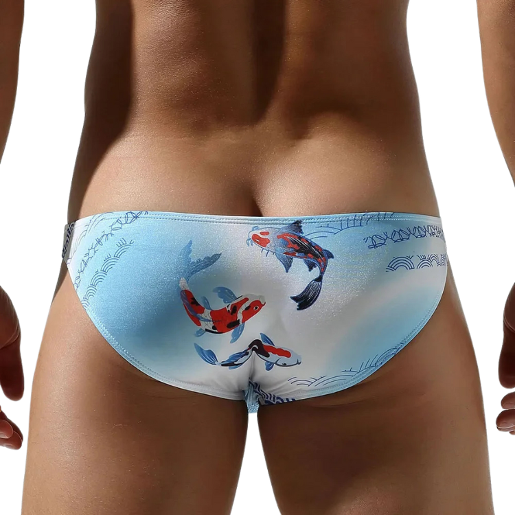 SEOBEAN Ultra Low-Rise Koi Briefs