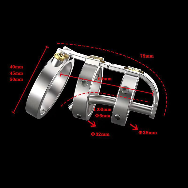 SPIKED CHASTITY CAGE METAL PUNK