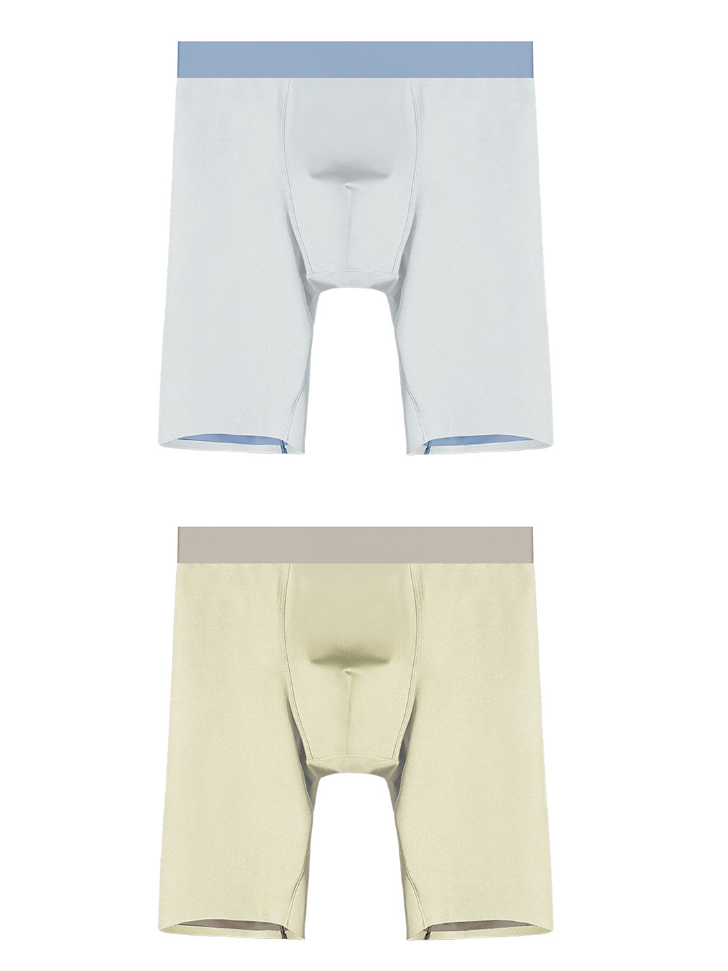 2 Pack Men's Active Flyless Boxer Briefs