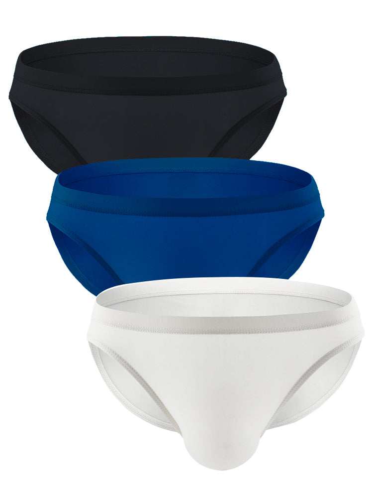 3 Pack Translucent U Convex Pouch Bikini For Men