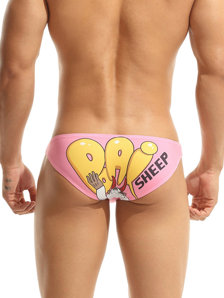 Men’s Cartoon Low-Rise Briefs