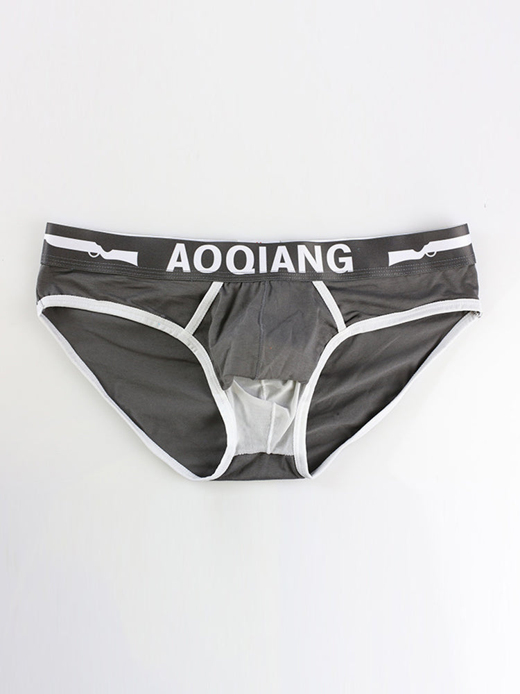 Men's Breathable Cotton Pouch Briefs with Fly