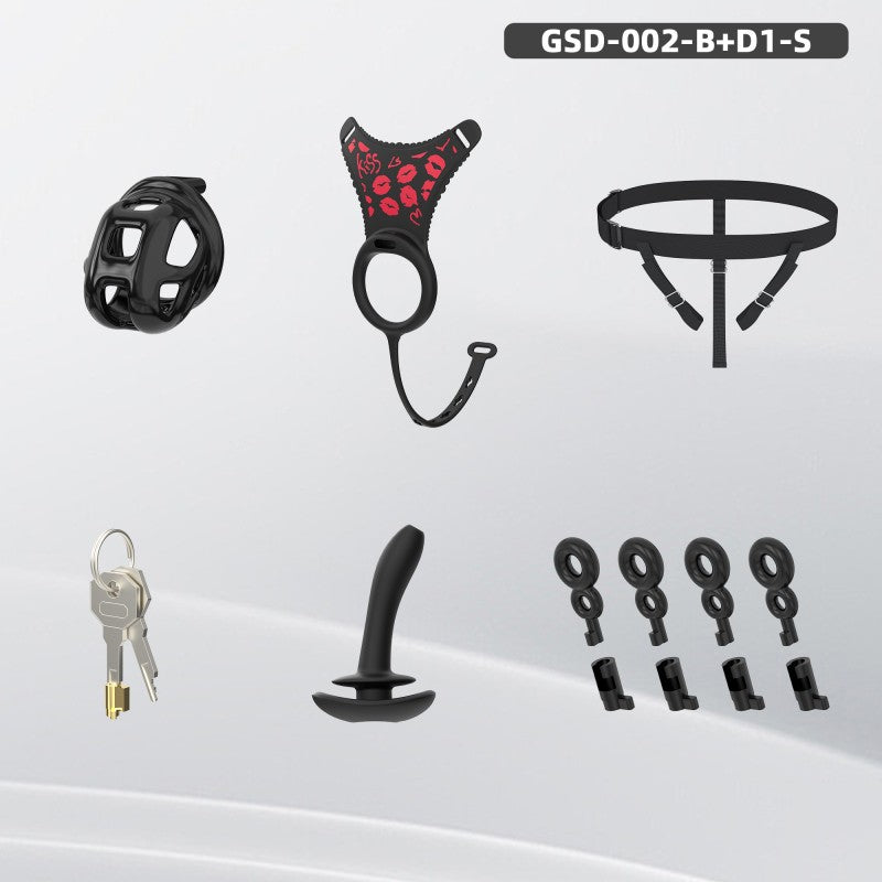 Upgraded Cobra Chastity Cage With Underwear & Plug – Complete Locked Set GSD Series