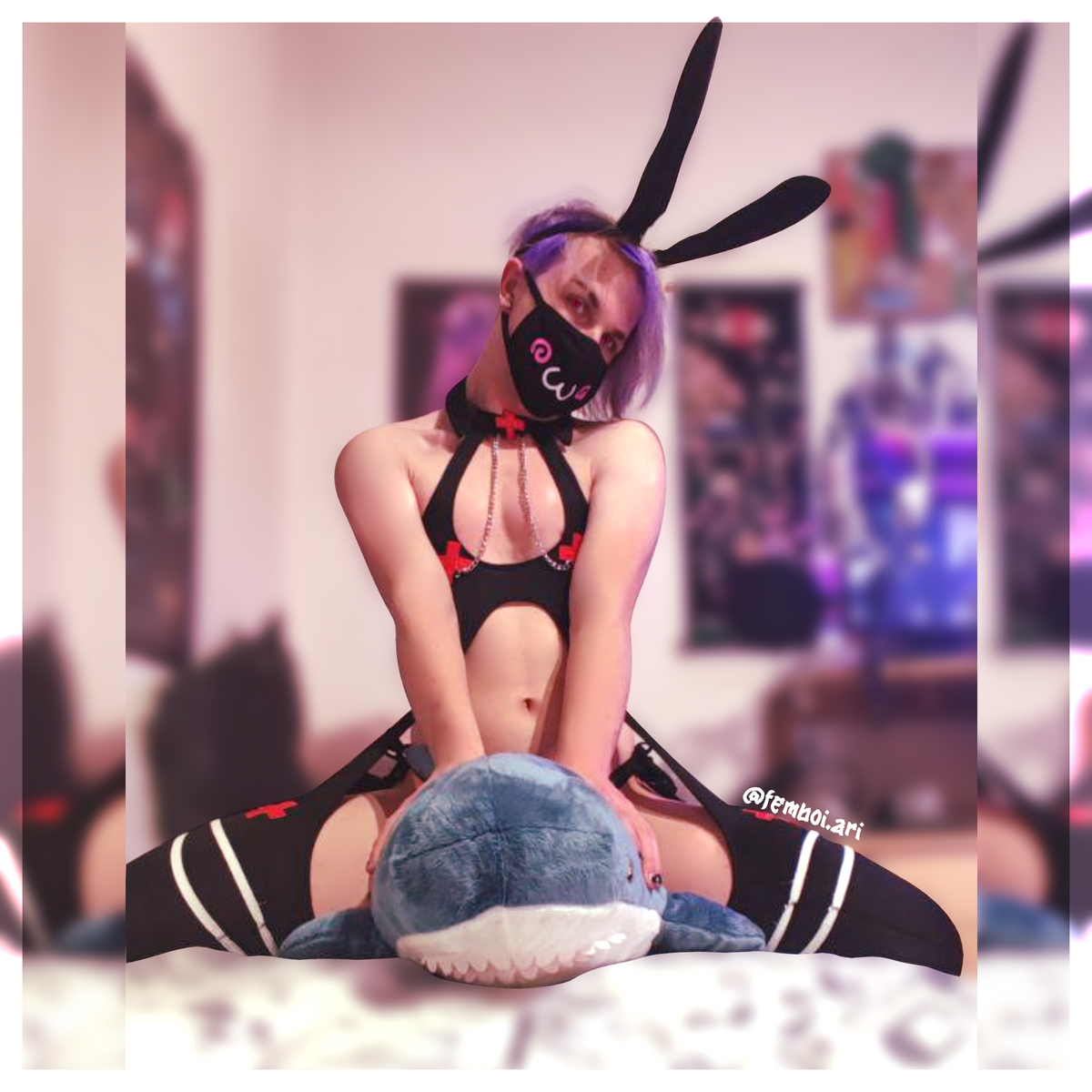 Femboy Bunny Nurse Set
