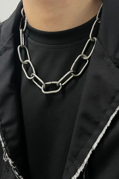 Metal Street Style Necklace Set