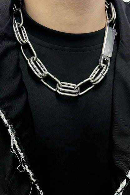 Metal Street Style Necklace Set