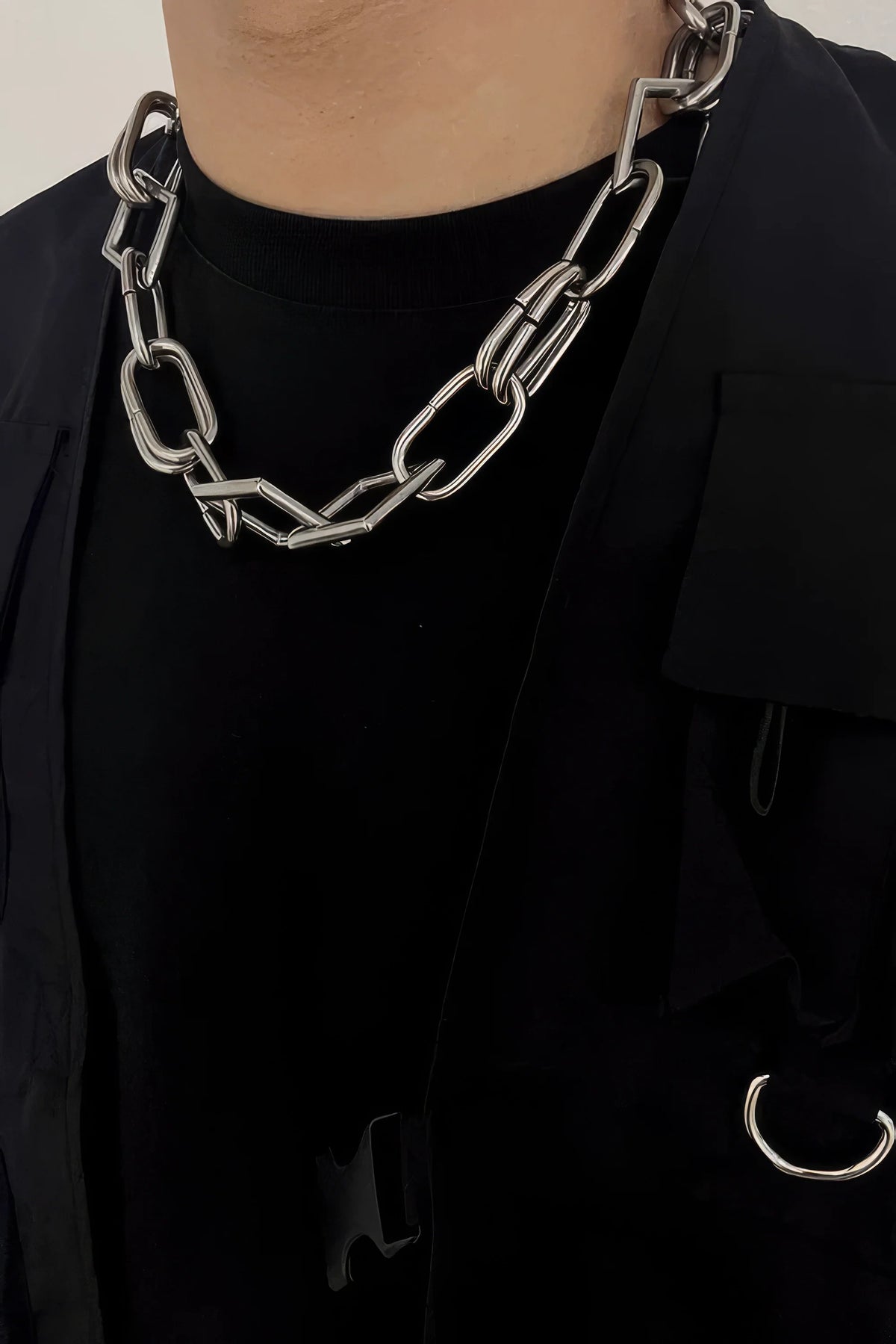 Metal Street Style Necklace Set