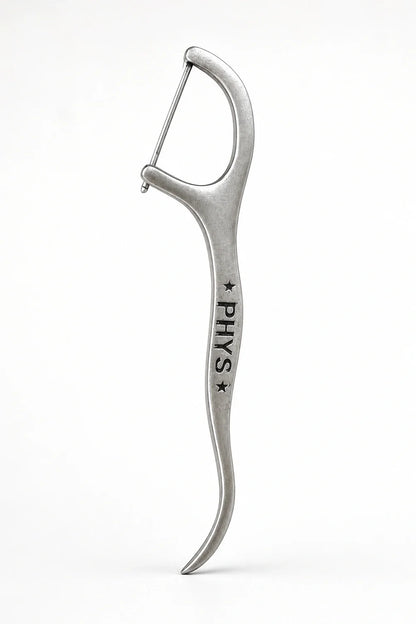 Industrial Stud Earrings – Floss-Shaped, Distressed Matte