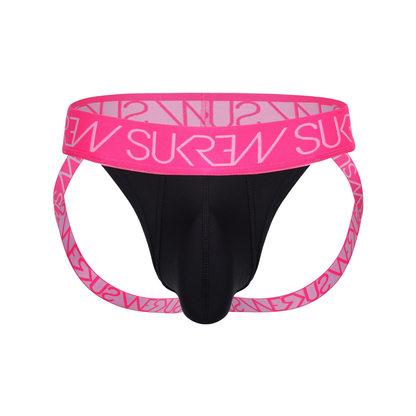 SUKREW Jockstrap Underground Black/Elect Pink