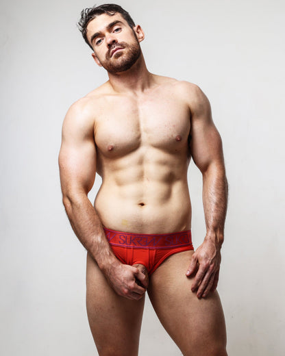 SUKREW U-Style V-Brief Multipack 1x Vermilion + 1x Eminence