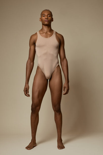 WHISPER THONG BODY SUIT SECOND SKIN - DUNE
