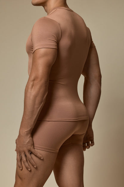WHISPER UNDERSHIRT SECOND SKIN - MOCHA