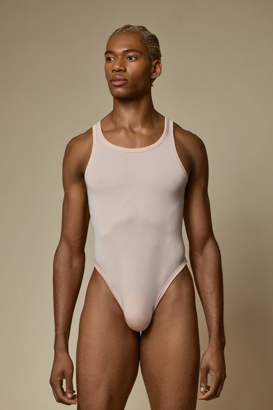 WHISPER THONG BODY SUIT SECOND SKIN - NUDE