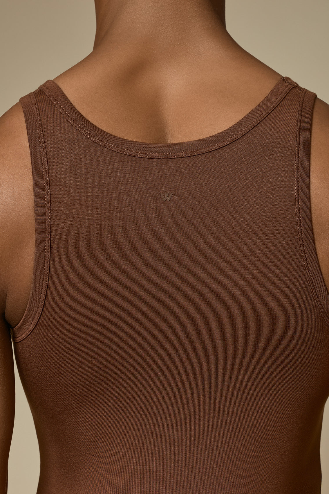 WHISPER THONG BODY SUIT SECOND SKIN - CACAO