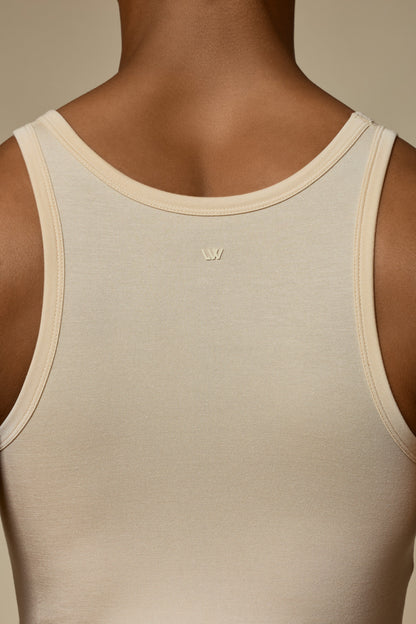 WHISPER THONG BODY SUIT SECOND SKIN - IVORY