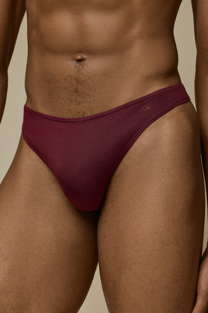 WHISPER THONG SECOND SKIN - MULBERRY