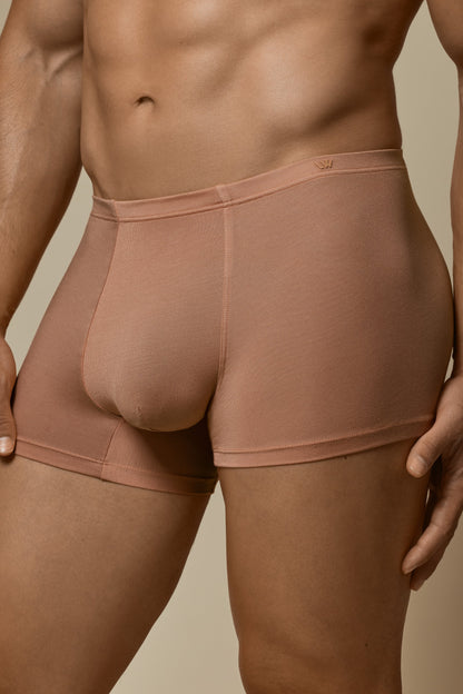 WHISPER BOXER BRIEF SECOND SKIN - MOCHA