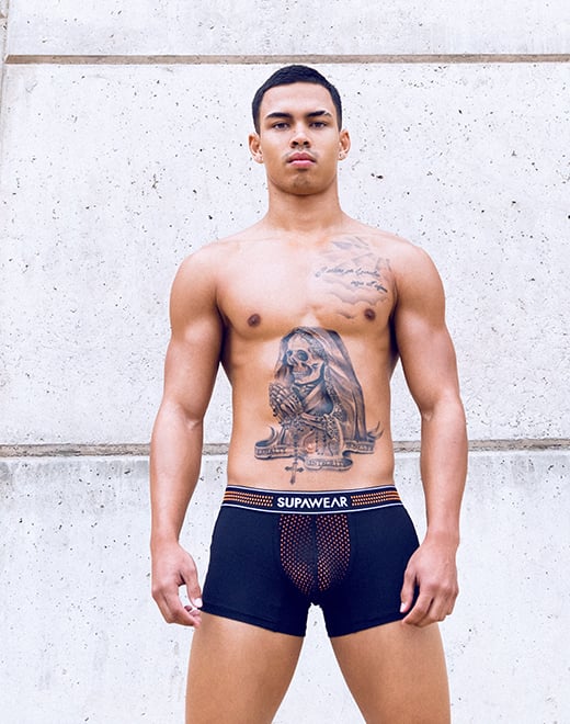SUPAWEAR Mesh Trunk Neon Orange
