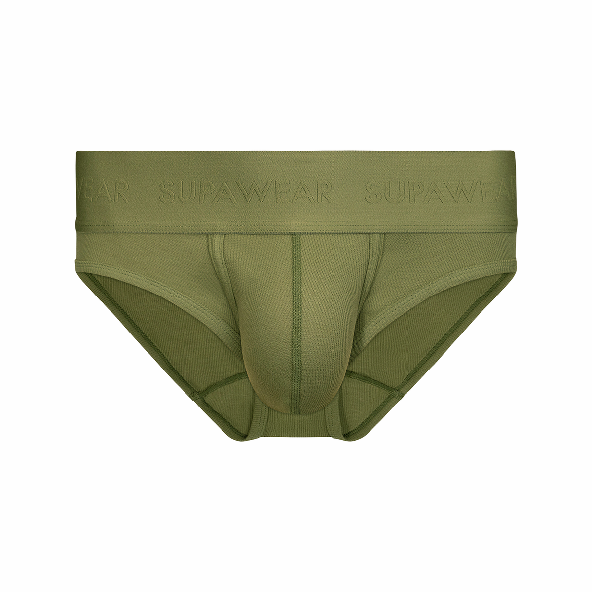 SUPAWEAR Ribbed Brief Green