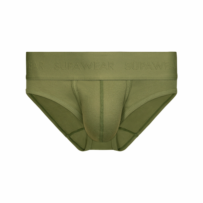 SUPAWEAR Ribbed Brief Green