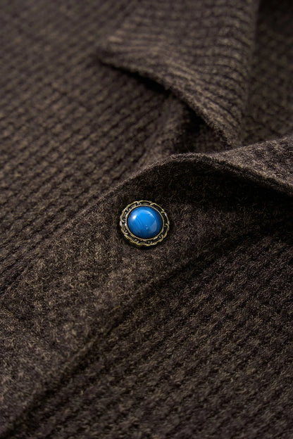 Vintage Italian Polo Shirt - Long Sleeve, Loose Fit, Classic Collared