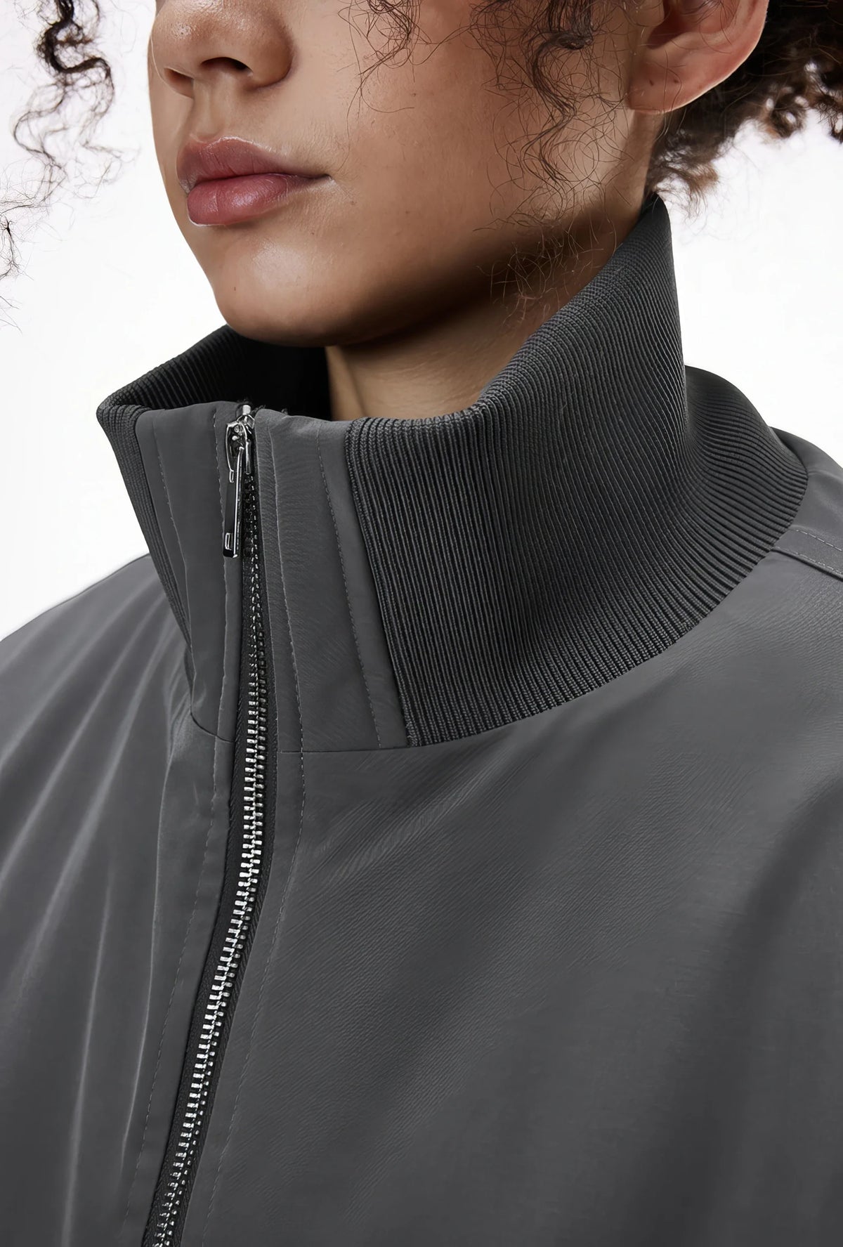 Unisex Stand Collar Cotton Flight Jacket for Casual Wear