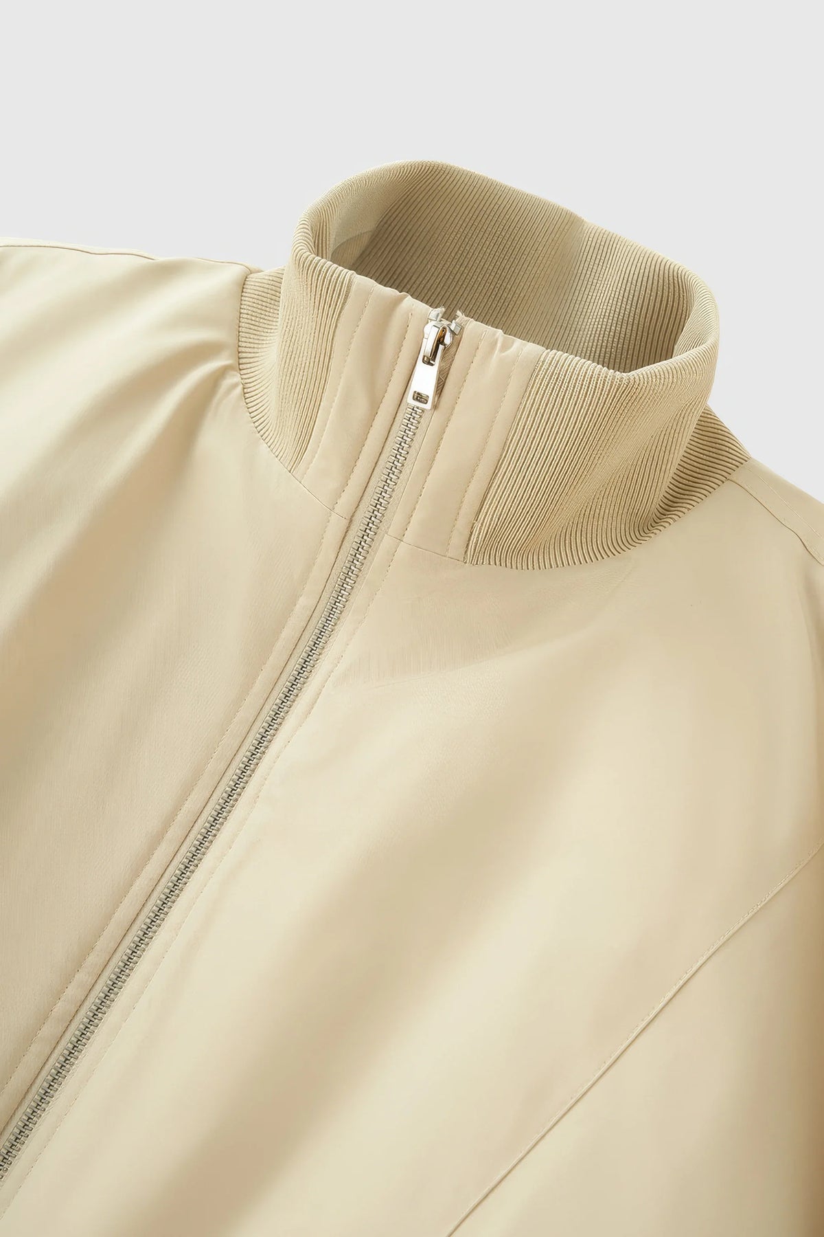Unisex Stand Collar Cotton Flight Jacket for Casual Wear