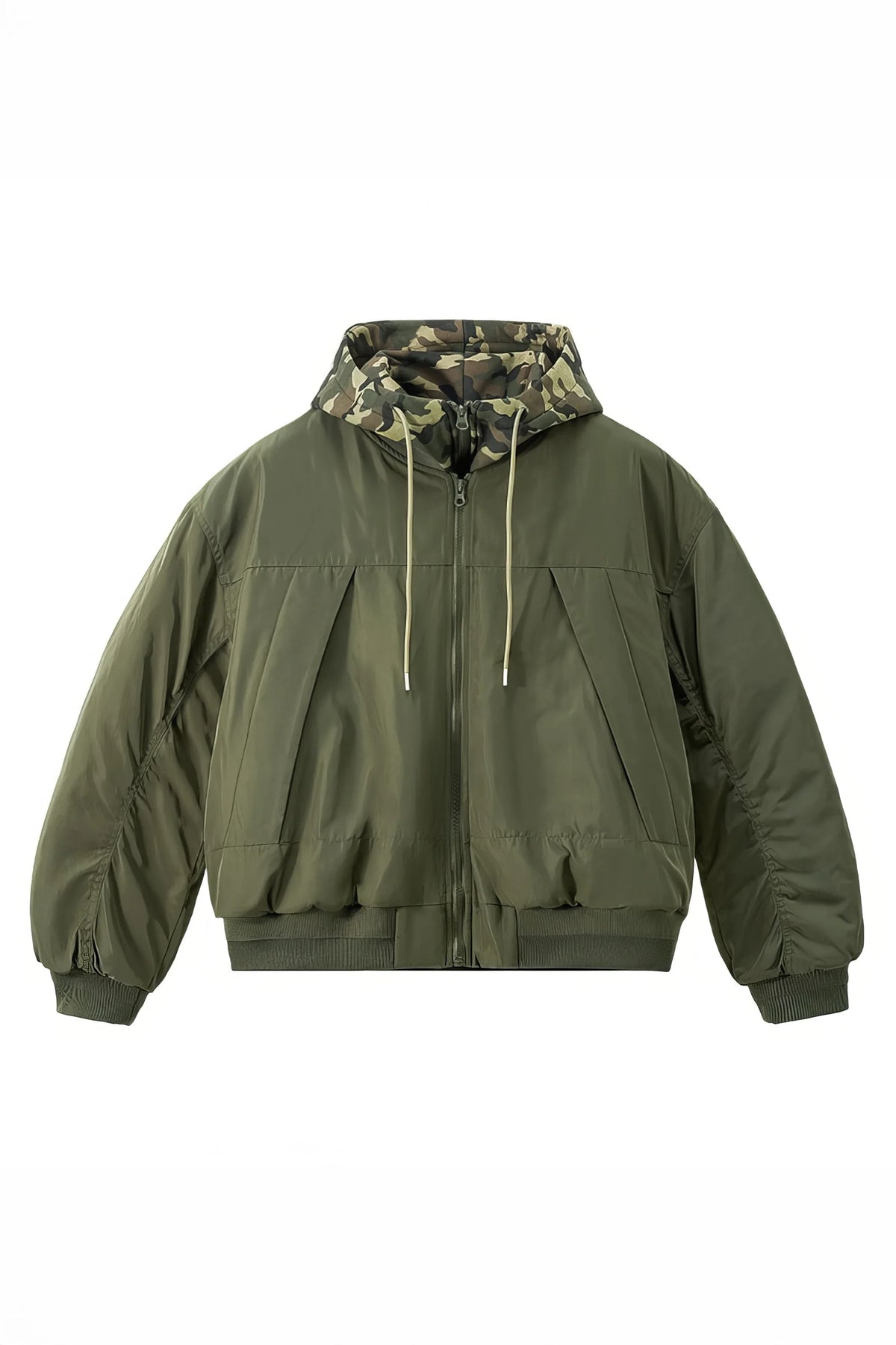 Unisex Detachable Layered Baseball Hoodie Jacket