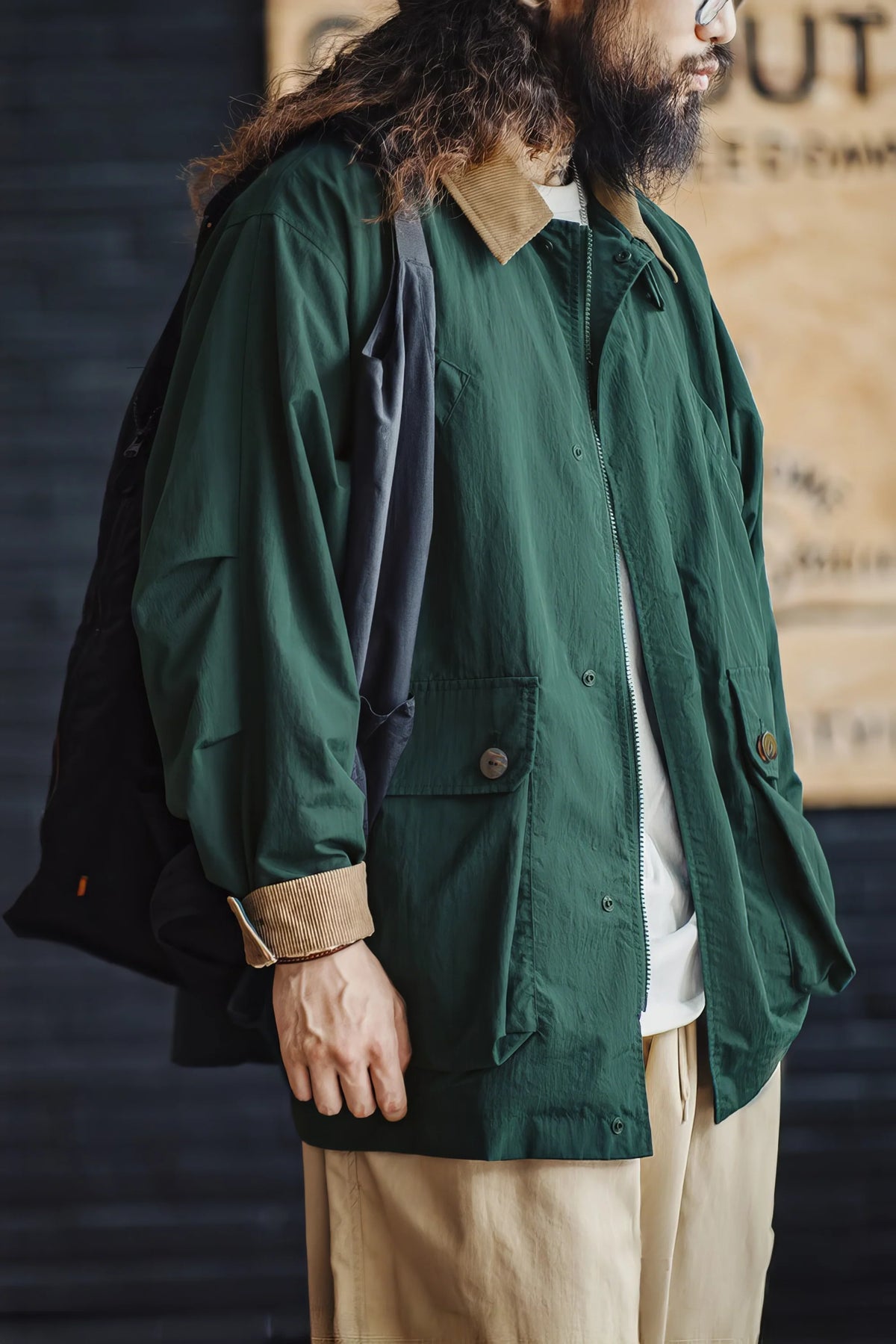 Men's Vintage American Workwear Multi-Pocket Hunting Jacket