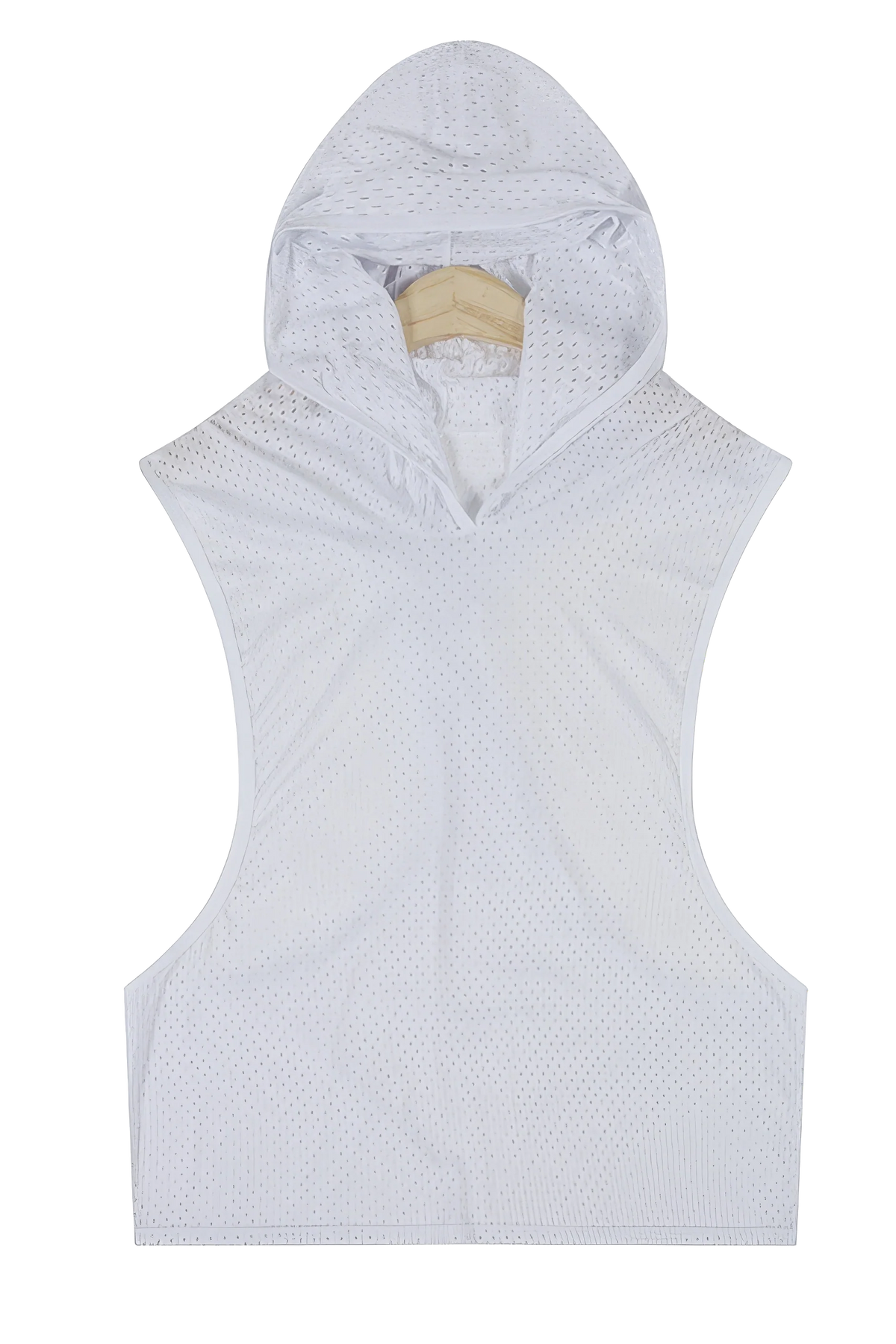 Men's Hooded Tank Top & Shorts Set – Mesh Cutout, Breathable & Lightweight