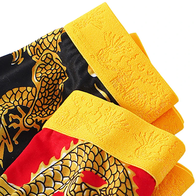 Dragon Daddy Bold Print Men’s Boxer Shorts (4 Pack)