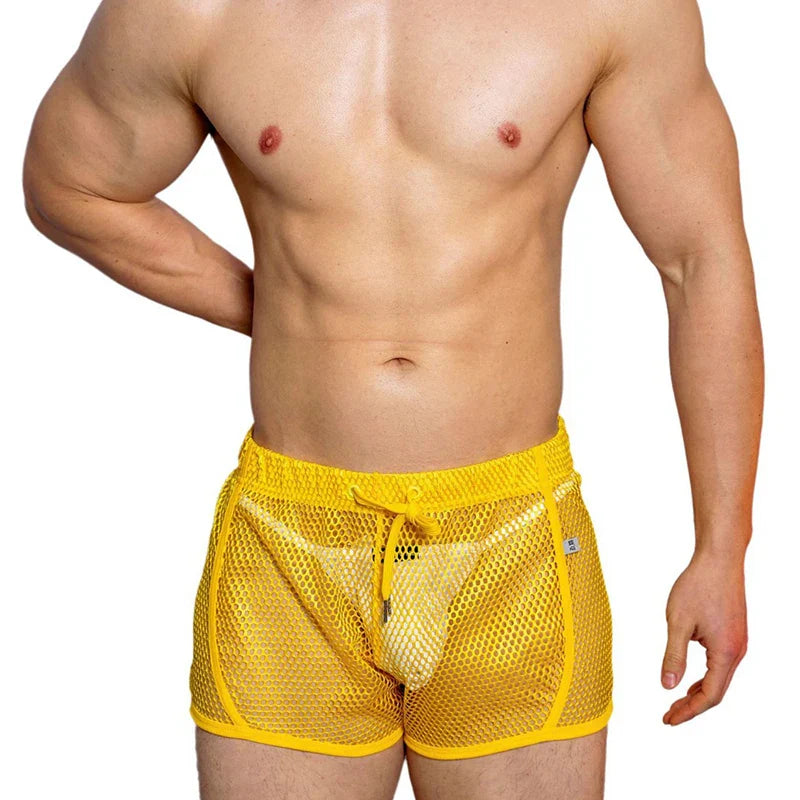 Loose Fit Sexy Mesh Boxers