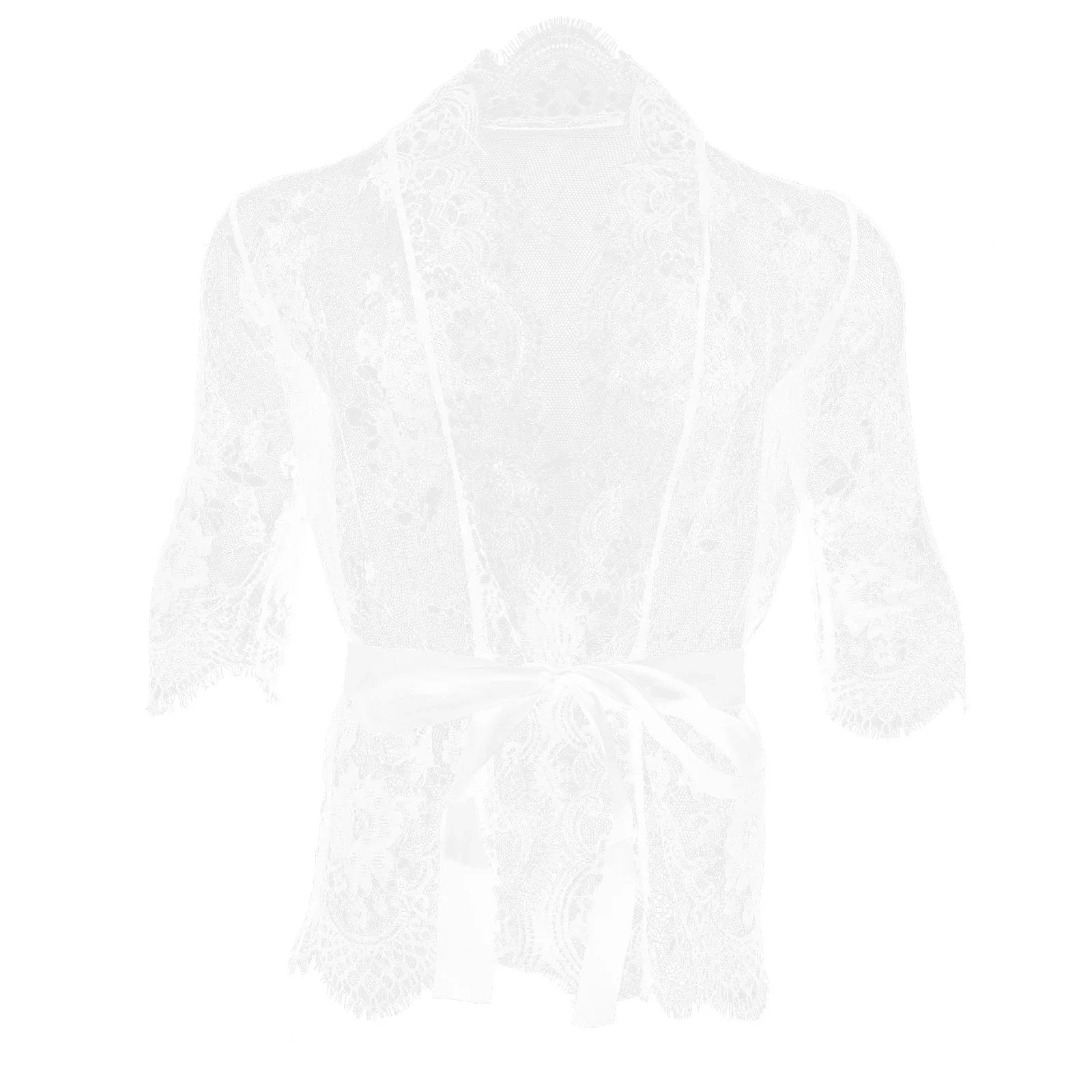 Lace Dreamer Short Floral Male Kimono