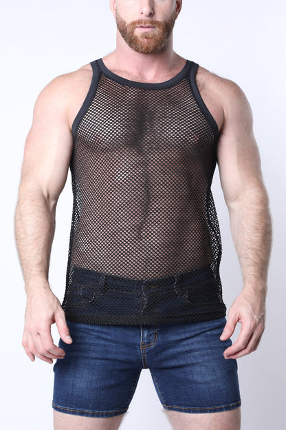 Santorini Mesh Tank Top - TIMOTEO