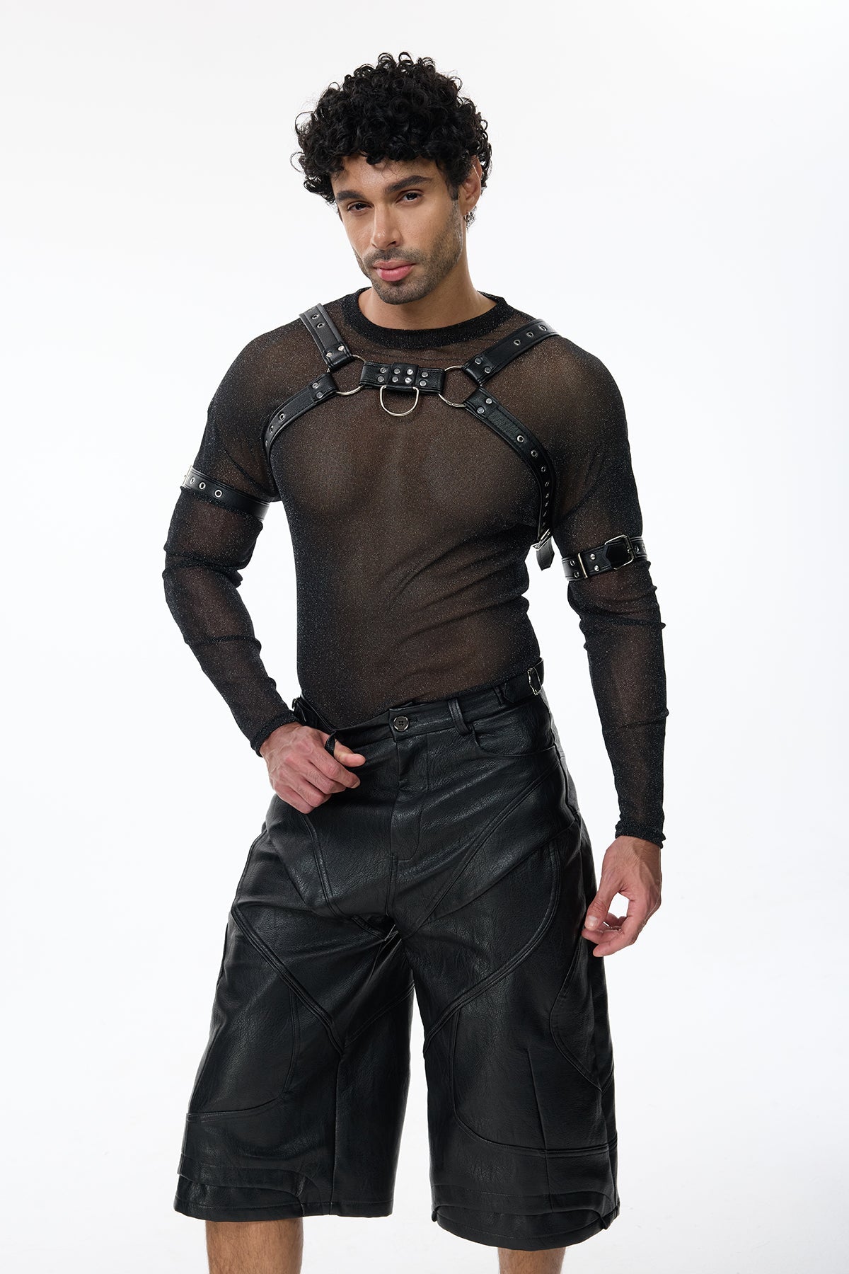 Savage Link Leather Chest Harness