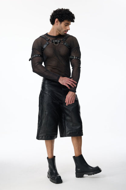 Savage Link Leather Chest Harness