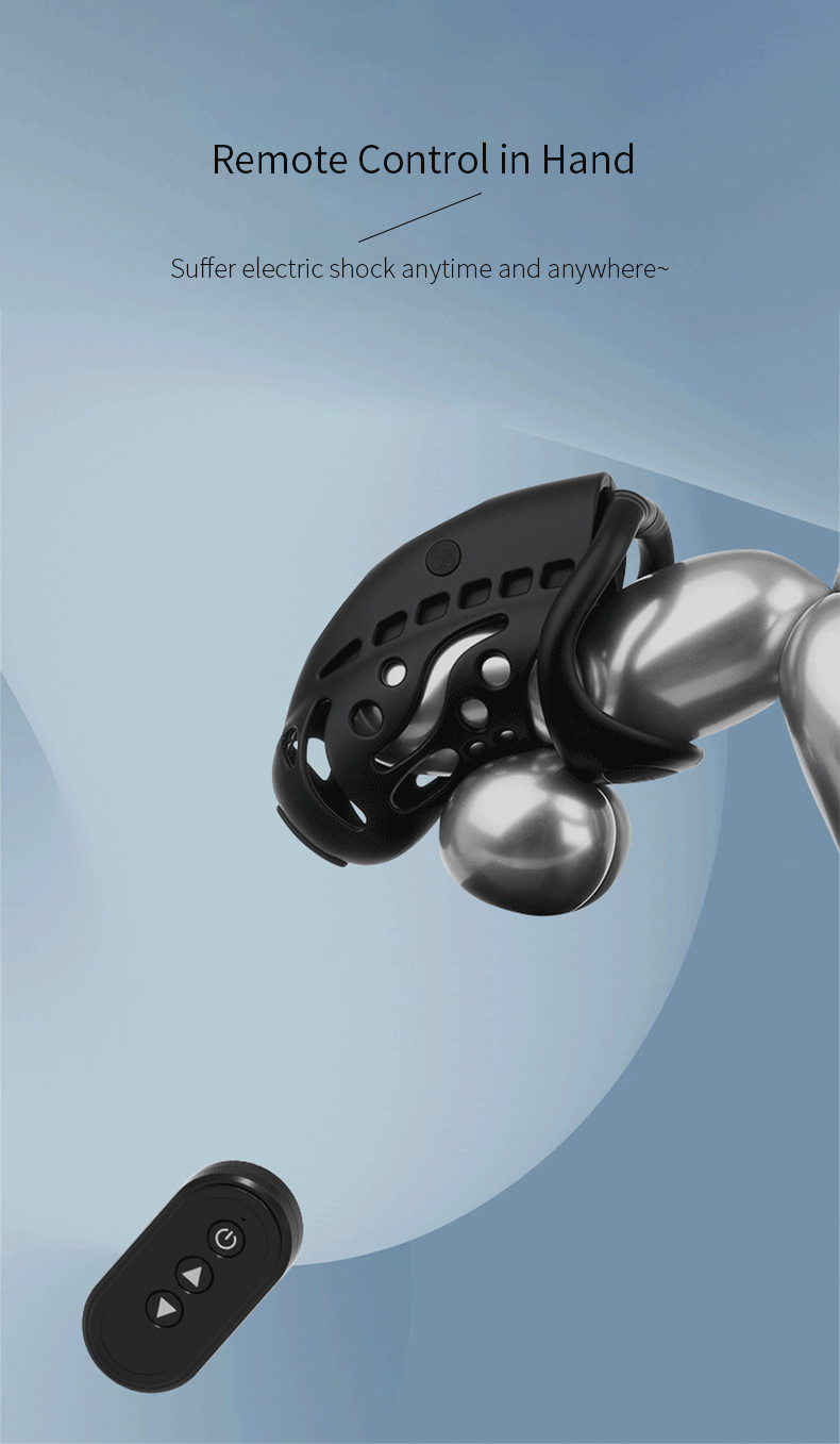 Remote Control Shock Chastity Cage