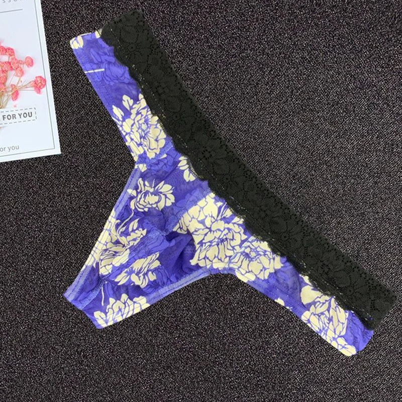 Floral Lace Thong