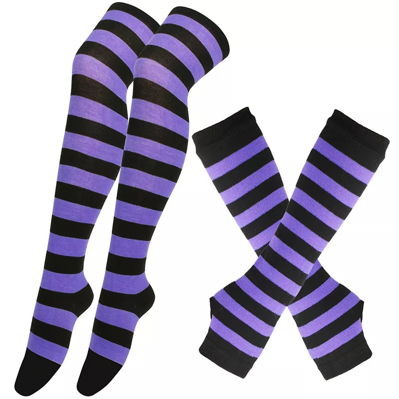 Matching Thigh High + Handwarmer Set