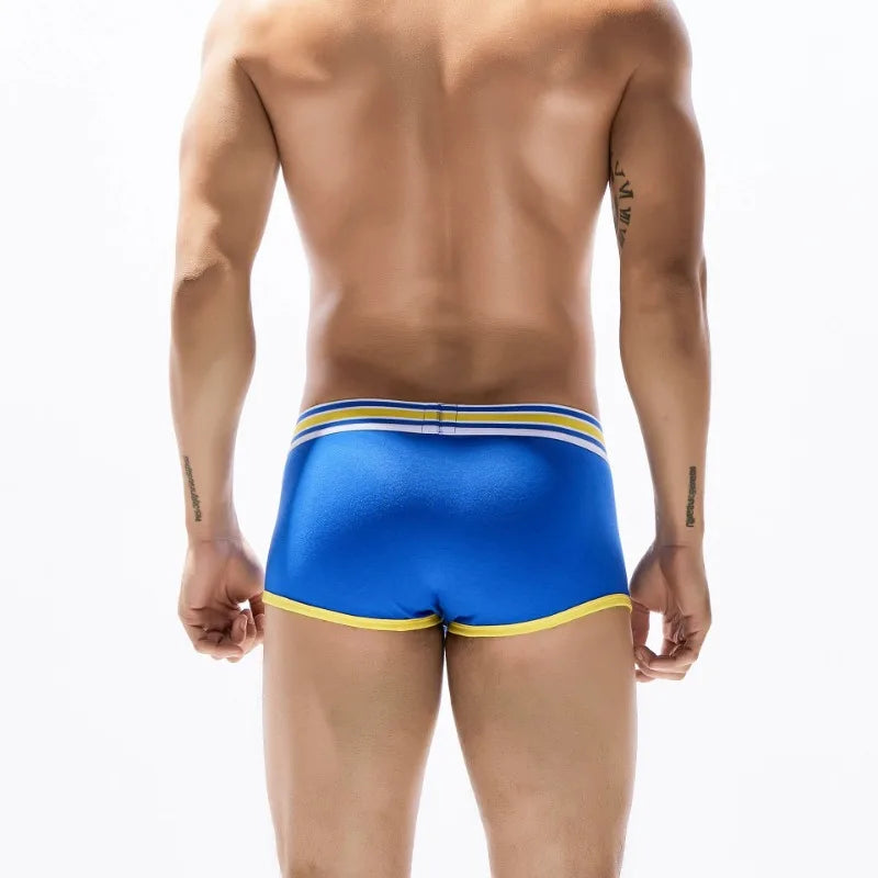SEOBEAN Racing Stripes Low Rise Boxer Briefs