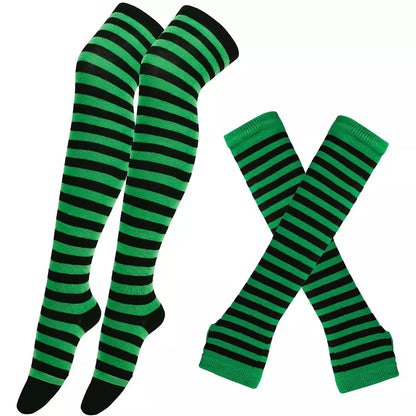Matching Thigh High + Handwarmer Set