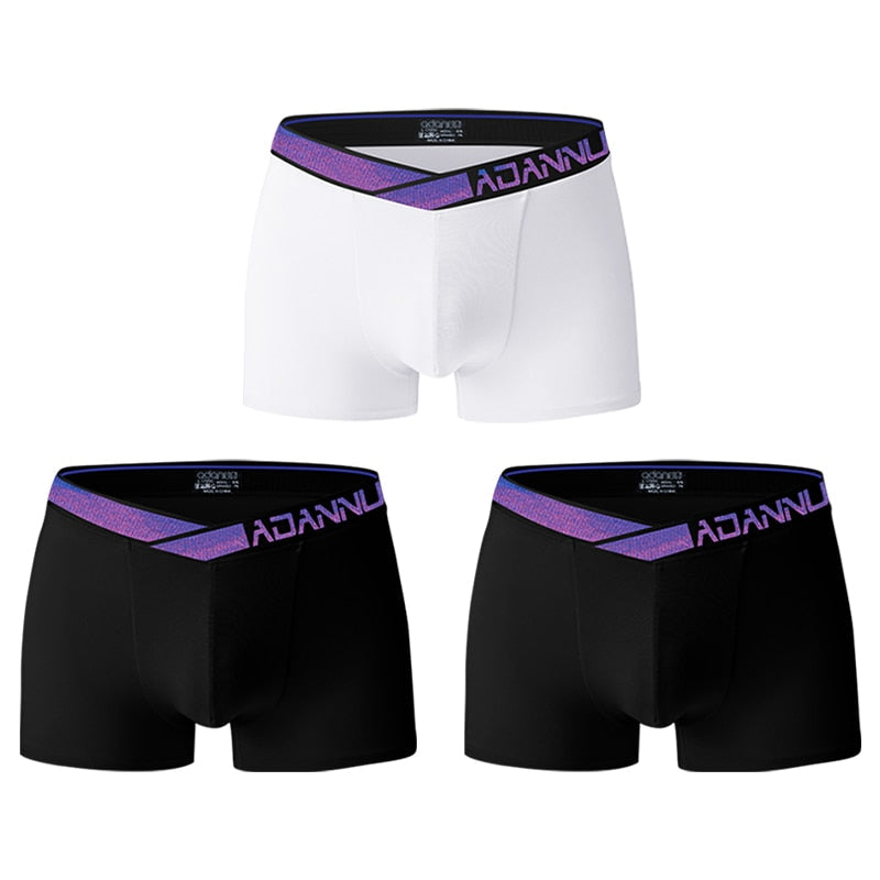 ADANNU Blue Classic Boxers (3 Pack)
