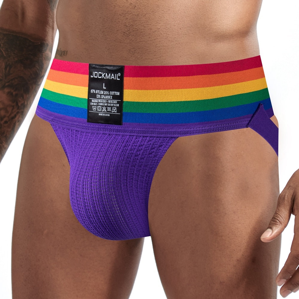 Jockmail Rainbow Pride Jockstrap