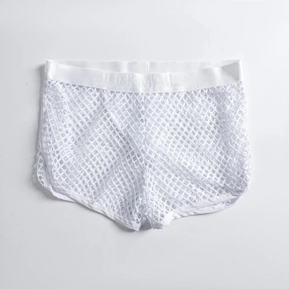 Jockmail 'Reveal All Fishnet' Underwear Shorts